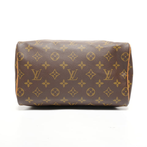 LOUIS VUITTON 2001 Monogram Speedy 25 Handbag Brown WS27730