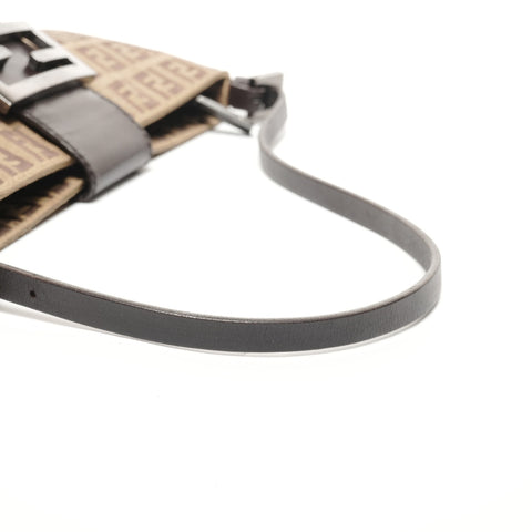 FENDI Mamma baguette Zucchino Shoulder Bag Brown WS27732