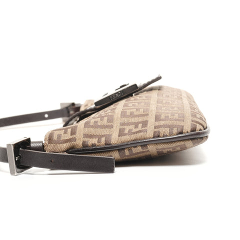 FENDI Mamma baguette Zucchino Shoulder Bag Brown WS27732