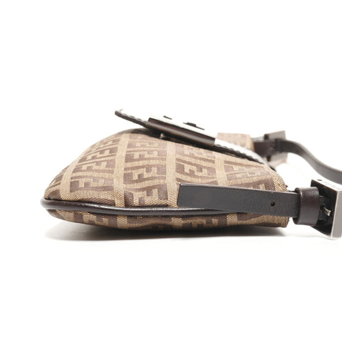 FENDI Mamma baguette Zucchino Shoulder Bag Brown WS27732