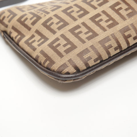 FENDI Mamma baguette Zucchino Shoulder Bag Brown WS27732