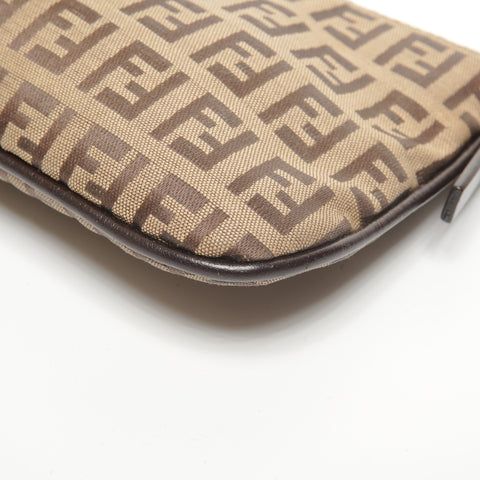 FENDI Mamma baguette Zucchino Shoulder Bag Brown WS27732