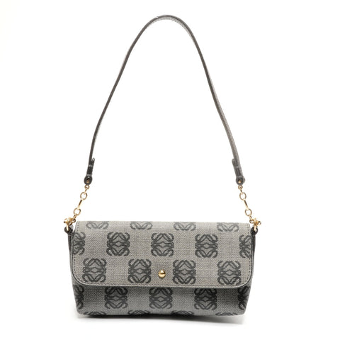 LOEWE Anagram PVC Shoulder Bag black WS27735