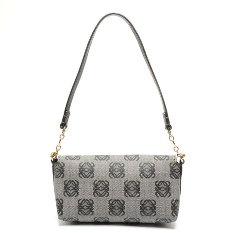 LOEWE Anagram PVC Shoulder Bag black WS27735