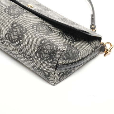 LOEWE Anagram PVC Shoulder Bag black WS27735