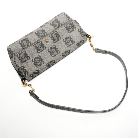 LOEWE Anagram PVC Shoulder Bag black WS27735