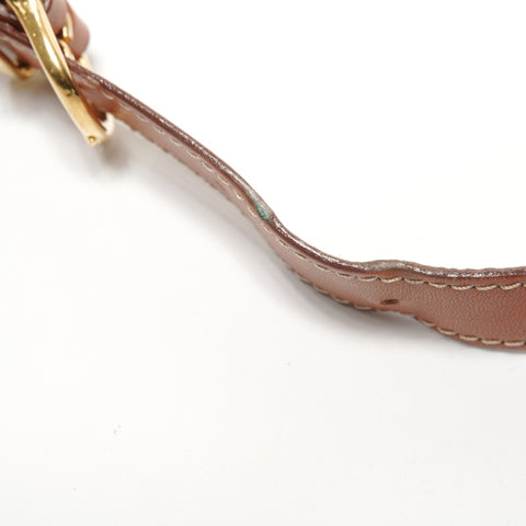 CELINE Macadam PVC Backpack  Daypack Brown WS27738