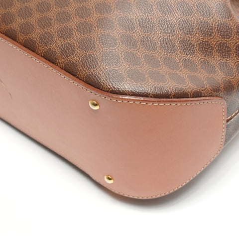 CELINE Macadam PVC Backpack  Daypack Brown WS27738