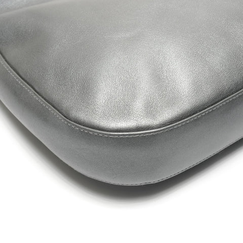 Christian Dior Marispearl Leather Shoulder Bag gray WS27743