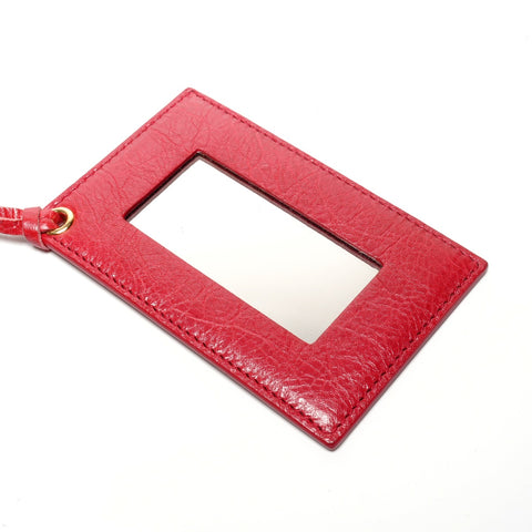 BALENCIAGA The Town 2WAY Metal Gold Handbag Red WS27745