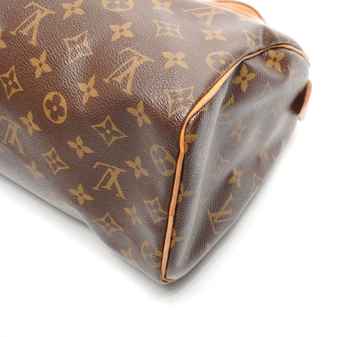 LOUIS VUITTON 2011 Monogram Speedy 25 Handbag Brown WS27746
