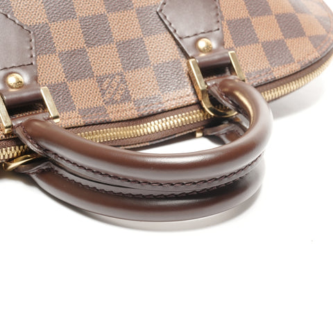 LOUIS VUITTON Damier Alma PM Handbag Brown WS27747