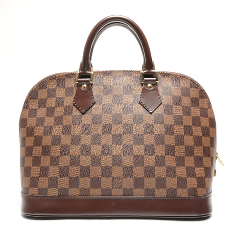 LOUIS VUITTON Damier Alma PM Handbag Brown WS27747