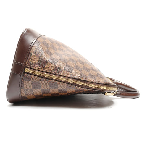 LOUIS VUITTON Damier Alma PM Handbag Brown WS27747