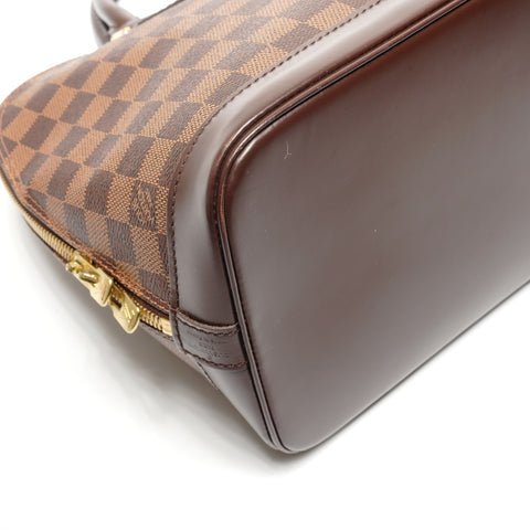 LOUIS VUITTON Damier Alma PM Handbag Brown WS27747