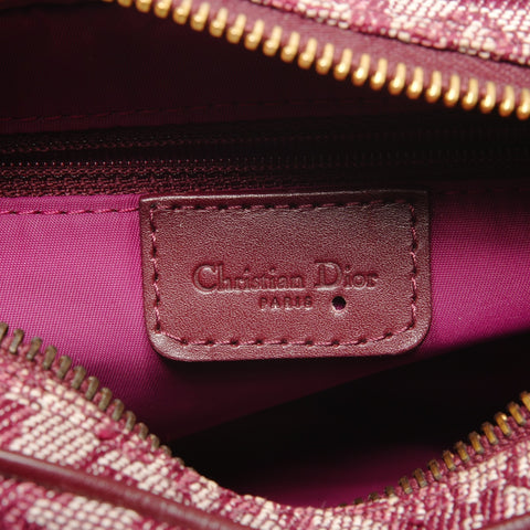 Christian Dior Trotter Canvas Shoulder Bag Red WS27749
