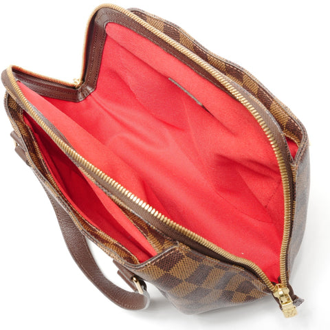 LOUIS VUITTON Damier Belem PM 2005 Handbag Brown WS27751