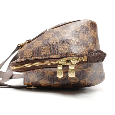 LOUIS VUITTON Damier Belem PM 2005 Handbag Brown WS27751