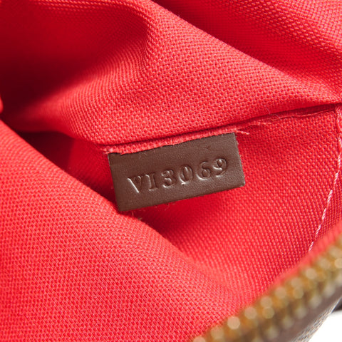 LOUIS VUITTON 2009 Damier Palermo PM Handbag Brown WS27753