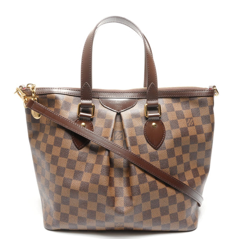 LOUIS VUITTON 2009 Damier Palermo PM Handbag Brown WS27753