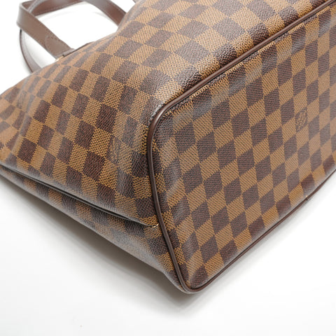 LOUIS VUITTON 2009 Damier Palermo PM Handbag Brown WS27753
