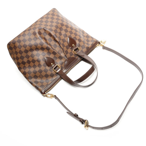 LOUIS VUITTON 2009 Damier Palermo PM Handbag Brown WS27753
