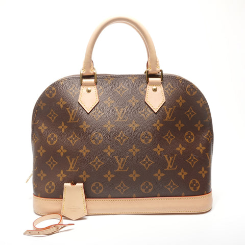 LOUIS VUITTON Monogram Alma PM Handbag Brown WS27754
