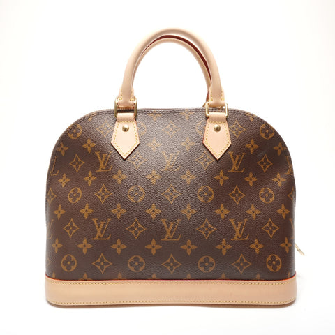 LOUIS VUITTON Monogram Alma PM Handbag Brown WS27754