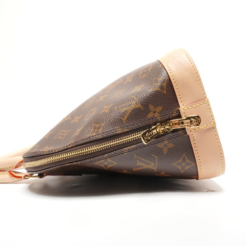 LOUIS VUITTON Monogram Alma PM Handbag Brown WS27754