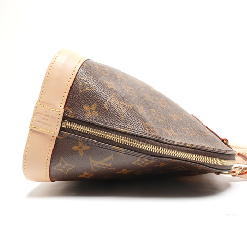 LOUIS VUITTON Monogram Alma PM Handbag Brown WS27754