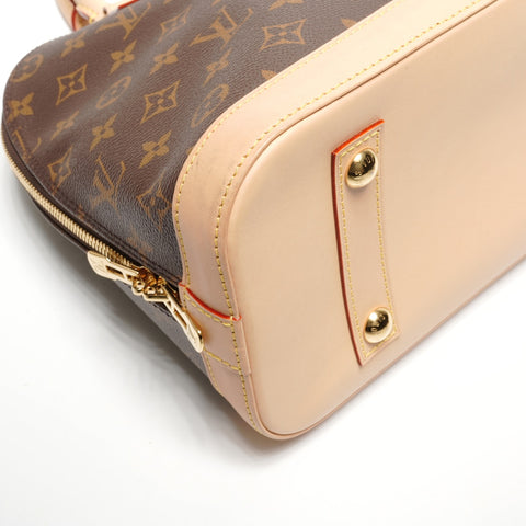 LOUIS VUITTON Monogram Alma PM Handbag Brown WS27754