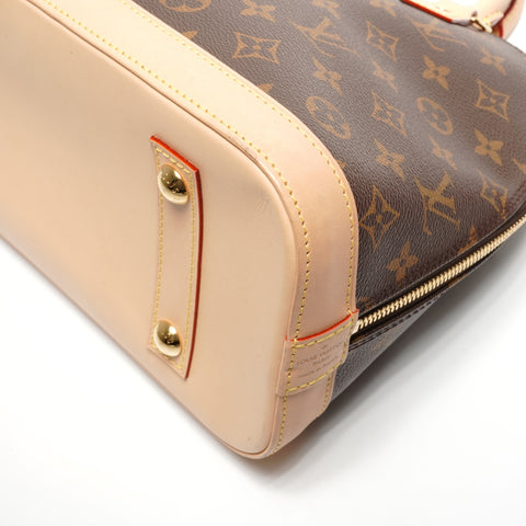 LOUIS VUITTON Monogram Alma PM Handbag Brown WS27754