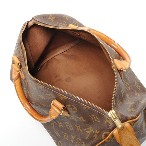 LOUIS VUITTON Monogram Speedy 30, manufactured in 1993. Handbag Brown WS27755
