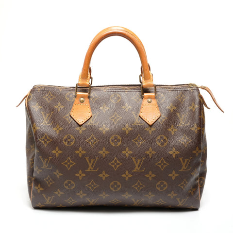 LOUIS VUITTON Monogram Speedy 30, manufactured in 1993. Handbag Brown WS27755