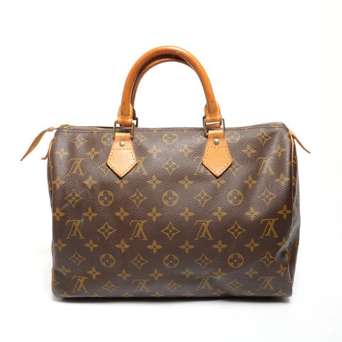 LOUIS VUITTON Monogram Speedy 30, manufactured in 1993. Handbag Brown WS27755