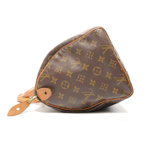 LOUIS VUITTON Monogram Speedy 30, manufactured in 1993. Handbag Brown WS27755