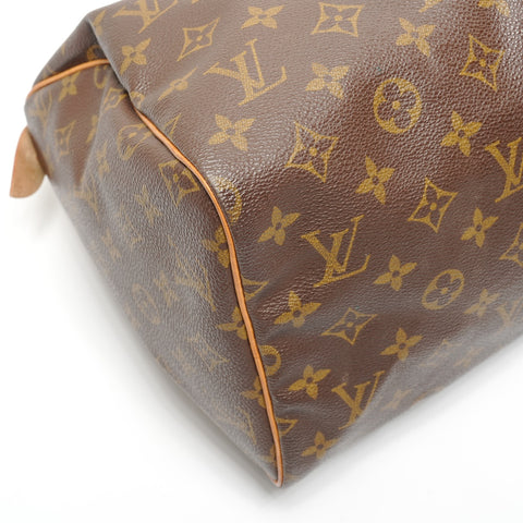 LOUIS VUITTON Monogram Speedy 30, manufactured in 1993. Handbag Brown WS27755