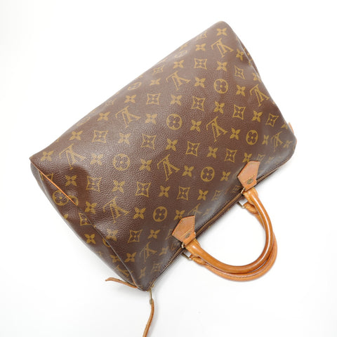 LOUIS VUITTON Monogram Speedy 30, manufactured in 1993. Handbag Brown WS27755