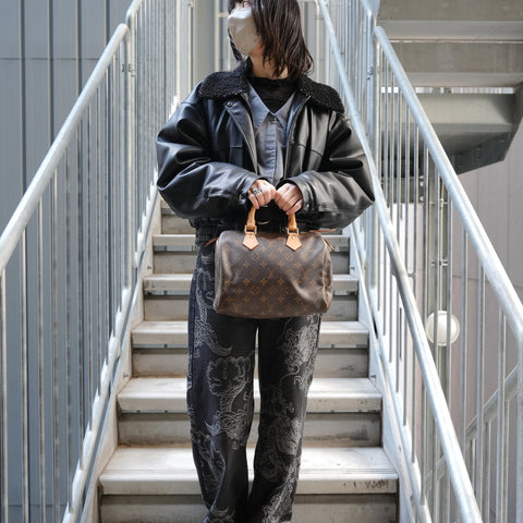 LOUIS VUITTON Monogram Speedy 25 (2006 model) Handbag Brown WS27756