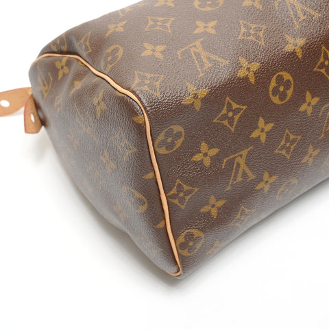 LOUIS VUITTON Monogram Speedy 25 (2006 model) Handbag Brown WS27756
