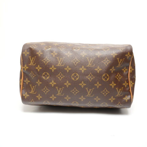 LOUIS VUITTON Monogram Speedy 30, manufactured in 2002. Handbag Brown WS27757