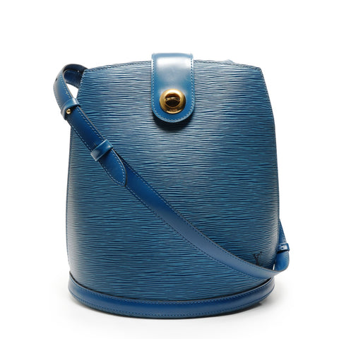 LOUIS VUITTON 1995 Epi Cluny Shoulder Bag blue WS27760