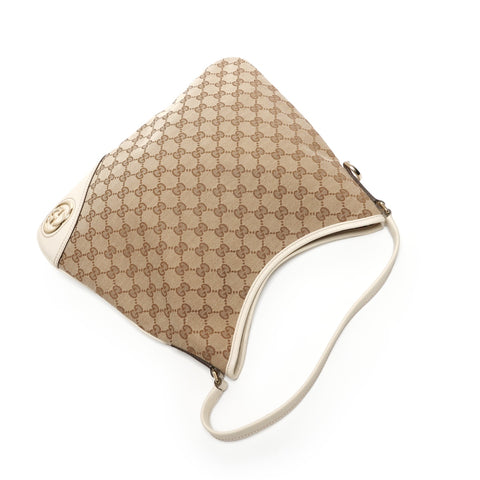GUCCI GG canvas Shoulder Bag beige WS27762