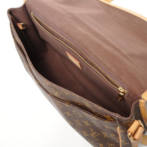 LOUIS VUITTON 2011 Monogram Menilmontant MM Shoulder Bag Brown WS27763