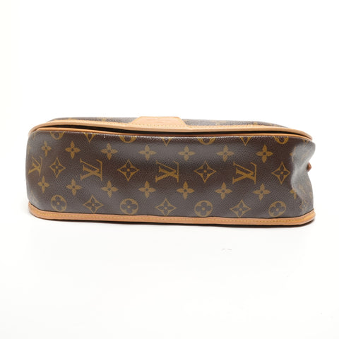 LOUIS VUITTON 2011 Monogram Menilmontant MM Shoulder Bag Brown WS27763