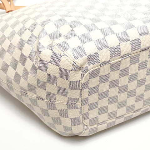 LOUIS VUITTON Damier Azur Salina PM, manufactured in 2012. Tote Bag white WS27765