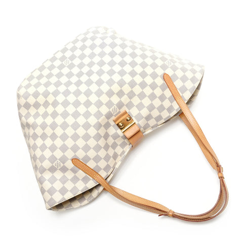 LOUIS VUITTON Damier Azur Salina PM, manufactured in 2012. Tote Bag white WS27765