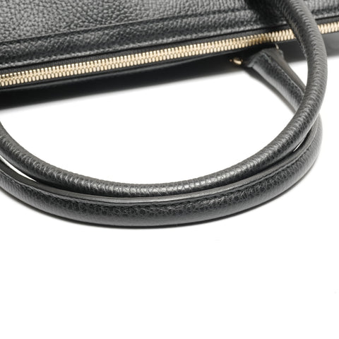 GUCCI Interlocking G 2-way Leather Tote Bag black WS27770