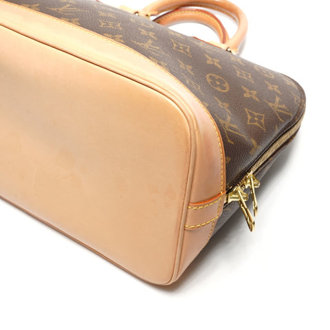 LOUIS VUITTON Monogram Alma PM, manufactured in 2003. Handbag Brown WS27771