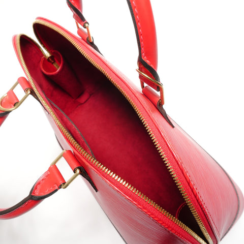 LOUIS VUITTON 1997 Epi Alma PM Handbag Red WS27772